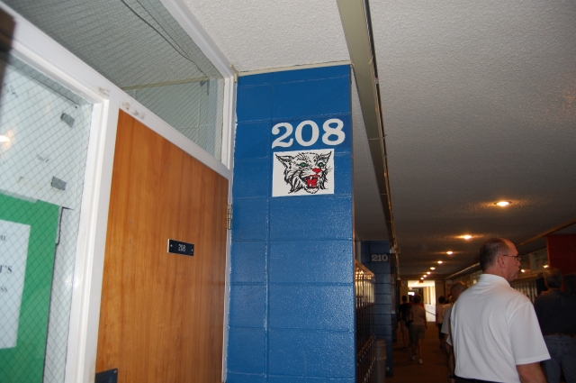 Not sure what Room 208 is but I took this because of the Lynx!  I didnt remember those by all the classrooms.....